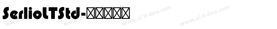 SerlioLTStd字体转换