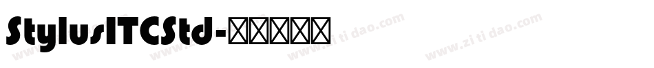 StylusITCStd字体转换