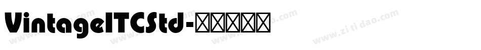 VintageITCStd字体转换