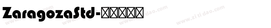 ZaragozaStd字体转换
