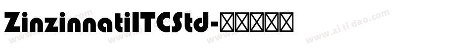 ZinzinnatiITCStd字体转换