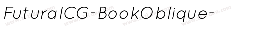 FuturaICG-BookOblique字体转换