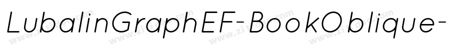 LubalinGraphEF-BookOblique字体转换
