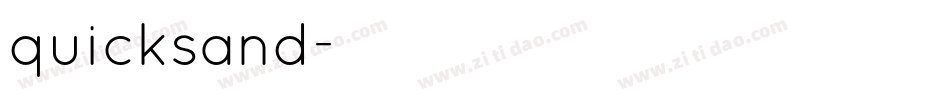 quicksand字体转换