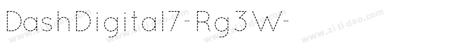 DashDigital7-Rg3W字体转换