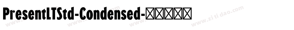 PresentLTStd-Condensed字体转换