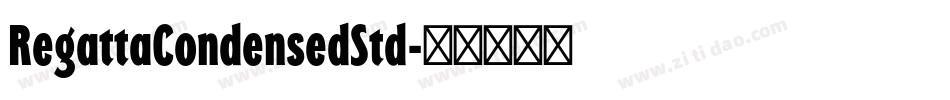 RegattaCondensedStd字体转换