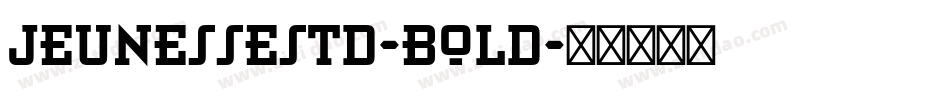 JeunesseStd-Bold字体转换