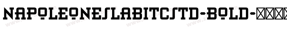NapoleoneSlabITCStd-Bold字体转换