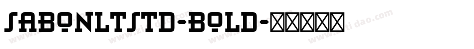 SabonLTStd-Bold字体转换