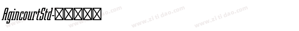 AgincourtStd字体转换