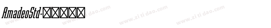 AmadeoStd字体转换