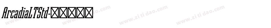 ArcadiaLTStd字体转换