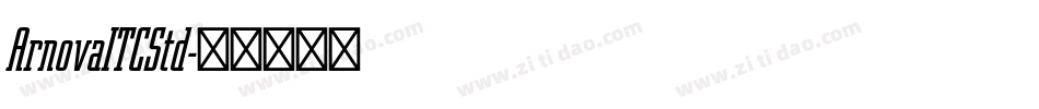 ArnovaITCStd字体转换