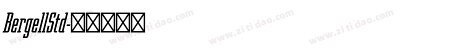 BergellStd字体转换