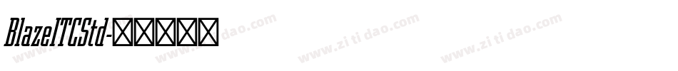BlazeITCStd字体转换