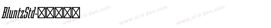 BluntzStd字体转换