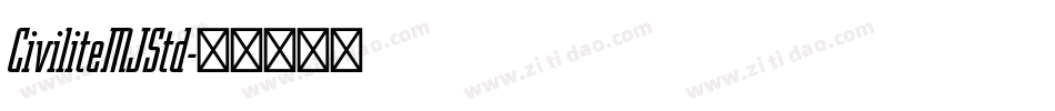 CiviliteMJStd字体转换