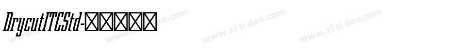 DrycutITCStd字体转换