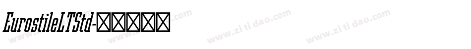 EurostileLTStd字体转换