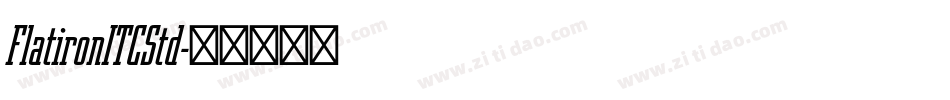 FlatironITCStd字体转换