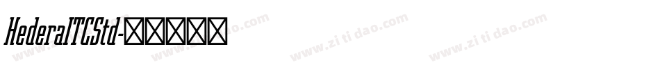 HederaITCStd字体转换