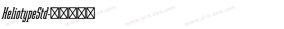HeliotypeStd字体转换