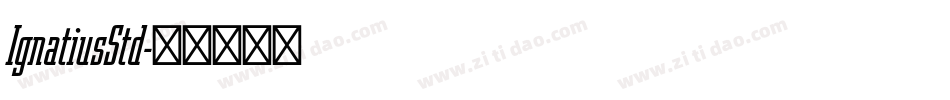 IgnatiusStd字体转换