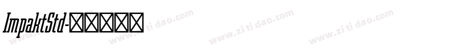 ImpaktStd字体转换
