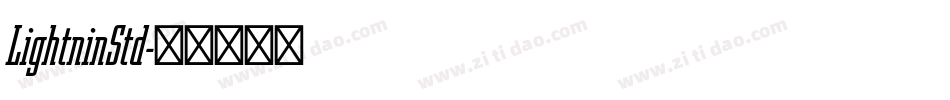 LightninStd字体转换