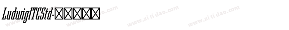 LudwigITCStd字体转换
