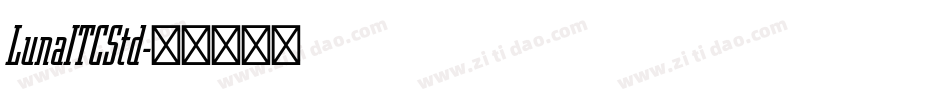 LunaITCStd字体转换