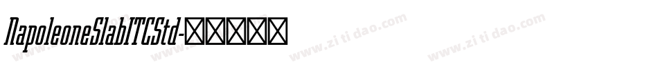 NapoleoneSlabITCStd字体转换