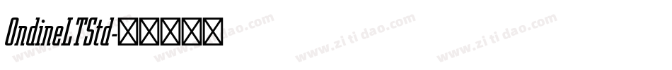 OndineLTStd字体转换