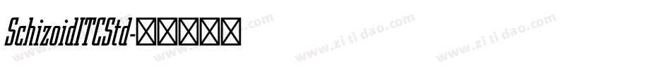 SchizoidITCStd字体转换