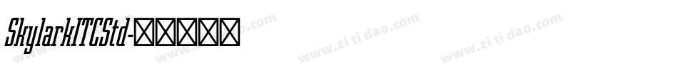 SkylarkITCStd字体转换