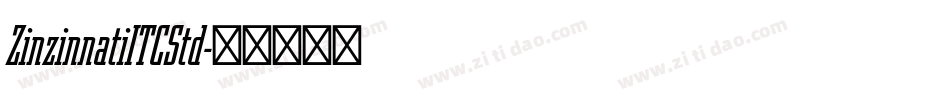 ZinzinnatiITCStd字体转换