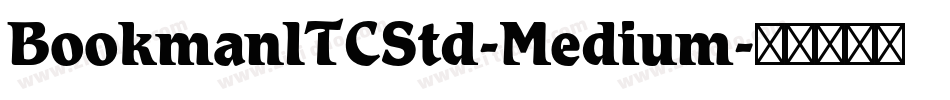 BookmanITCStd-Medium字体转换
