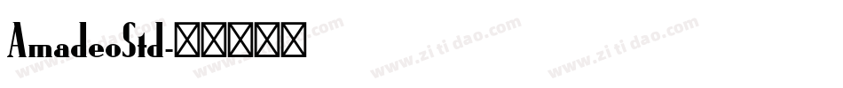 AmadeoStd字体转换