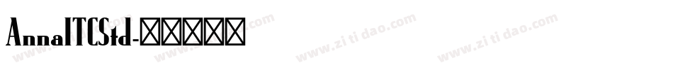 AnnaITCStd字体转换