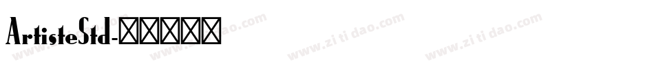 ArtisteStd字体转换