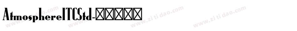 AtmosphereITCStd字体转换
