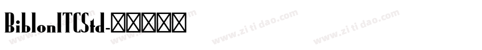 BiblonITCStd字体转换