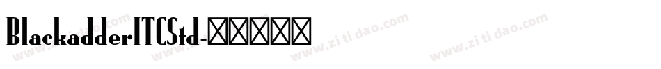 BlackadderITCStd字体转换