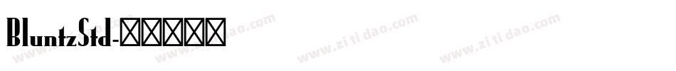BluntzStd字体转换