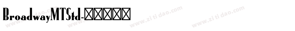 BroadwayMTStd字体转换