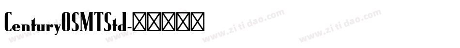 CenturyOSMTStd字体转换