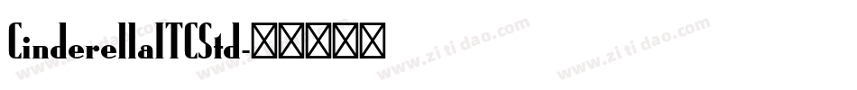 CinderellaITCStd字体转换