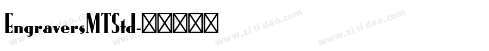 EngraversMTStd字体转换