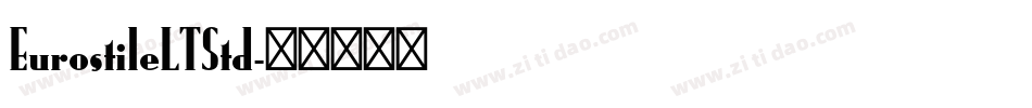 EurostileLTStd字体转换